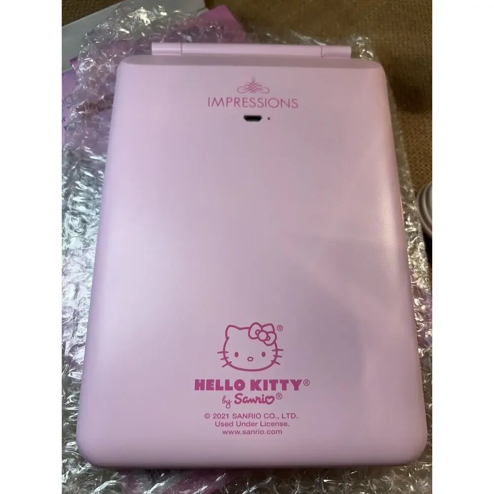IMPRESSIONS HELLO KITTY TOUCH PAD MINI TRI-TONE LED MAKEUP MIRROR NEW